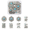 16Pcs 8 Styles Synthetic Turquoise Pendants FIND-TA0002-16-10