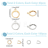 80Pcs 304 Stainless Steel Leverback Earring Findings DIY-ME0001-05-2