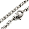 201 Stainless Steel Pendant Necklaces NJEW-H030-02P-3