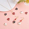 9Pcs 3 Colors Alloy Enamel Pendants FIND-SZ0002-94-4