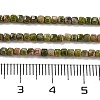 Natural Unakite Beads Strands G-H042-B25-01-5