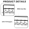 Iron Doll Clothes Rack & Hangers DJEW-FH0001-17A-4