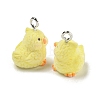 Flocky Acrylic Pendants FIND-A044-01B-2
