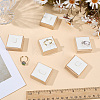 6Pcs Bamboo Single Ring Display Stands with PU Leather/Velvet Mat RDIS-CL0001-01A-4