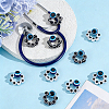 10Pcs 2 Colors Evil Eye Resin Stethoscope Pendant Decorations HJEW-ME00155-3