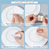 60Pcs Plastic Plate Hanger FIND-CP0001-10-4