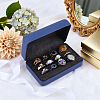 Rectangle PU Leather Ring Organizer Boxes CON-WH0089-240A-4