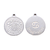 Non-Tarnish 201 Stainless Steel Pendants STAS-R106-12-2