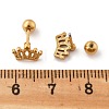 304 Stainless Steel Stud Earrings STAS-E502-04G-01-5