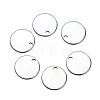 100pcs 304 Stainless Steel Stamping Blank Tag Pendants for Bracelet Earring Pendant Charms STAS-TA0001-01-12