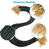 36Pcs Black Waxed Cord Necklace Making NCOR-FS0001-05G-2