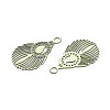 Spray Painted 430 Stainless Steel Pendants STAS-N121-08D-2