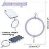 8Pcs 4 Colors Silicone Loop Phone Lanyard KEYC-CA0001-24-2