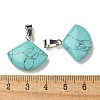 Synthetic Turquoise Pendants G-Z067-05P-10-4