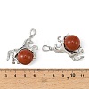 Natural & Synthetic Mixed Stone Gemstone Pendants G-D102-01P-4
