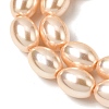 Electroplated Shell Pearl Beads Strands BSHE-B008-07C-3