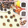 12Pcs 12 Styles Opaque Resin Pendants RESI-CJZ0001-09-3