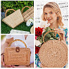 Bamboo Stick D Ring Bag Handles LS-PURS-WH0816-004-7