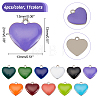44Pcs 11 Colors 201 Stainless Steel Enamel Charms STAS-DC0003-84-4