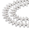 130Pcs 2 Strands Electroplate Glass Beads Strands EGLA-TA0013-56B-2