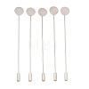 Brass Stick Lapel Pins with Round Pad Tray KK-A301-01P-1