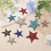 10Pcs 10 Style Star Shape Felt Ornament Accessories DIY-CA0005-97-4