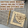 Wooden Square Frame Crochet Ruler DIY-WH0536-005-4
