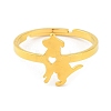 201 Stainless Steel Adjustable Ring for Women RJEW-D082-03F-2