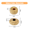 160Pcs 2 Style Brass Textured Spacer Beads FIND-HY0001-74-2