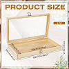 Wood Jewelry Display Cases with Visible Window Lid AJEW-WH0696-753B-2