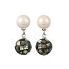 304 Stainless Steel Stud Earrings EJEW-JE07438-02-3
