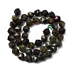 Natural Dragon Blood Beads Strands G-Z119-A17-02-4