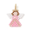 Beaded Angel Charms PALLOY-MZ01207-01-1