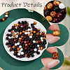 250Pcs 5 Colors Spray Painted Round Natural Schima Wood Beads WOOD-PA0001-74-5