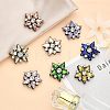 16Pcs 16 Colors Star Cloth Patches PATC-CA0001-03-4