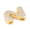 Brass Micro Pave Cubic Zirconia Pendants KK-B167-22G-2-2