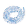 Crackle Transparent Glass Beads Strands GLAA-N068-05A-03-2