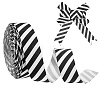 20Yards Polyester Stripe Pattern Ribbon OCOR-PH0036-33B-1