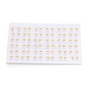 Brass & Natural Pearl Stud Earrings PEAR-N020-WX06-4
