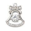 Brass Micro Pave Cubic Zirconia Pendants KK-H521-02C-P-1