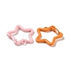 Spray Painted Alloy Key Snap Hook Clasps for Keychains FIND-L016-02-2