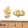 304 Stainless Steel Pendants STAS-G358-07G-02-3