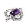 Natural Amethyst Pendants G-I322-04P-03-4