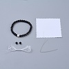 Feng Shui Natural Obsidian Beaded Stretch Bracelets BJEW-JB05021-01-3
