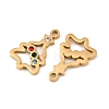 Christmas 304 Stainless Steel Pendants SA-CBA85C0-02D-G-2