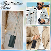 2Pcs 2 Colors PU Leather Glasses Storage Bags ABAG-CN0001-84-5