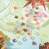 90Pcs 9 Colors Baking Paint Transparent Glass Pendants DGLA-TA0001-61-5