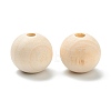 Natural Unfinished Wood Beads WOOD-XCP0001-19F-2