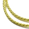 Polyester Cord Braided Necklace Makings MAK-L043-03G-06-2