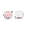 Rack Plating Alloy Enamel Pendants ENAM-N070-01A-02P-03-2